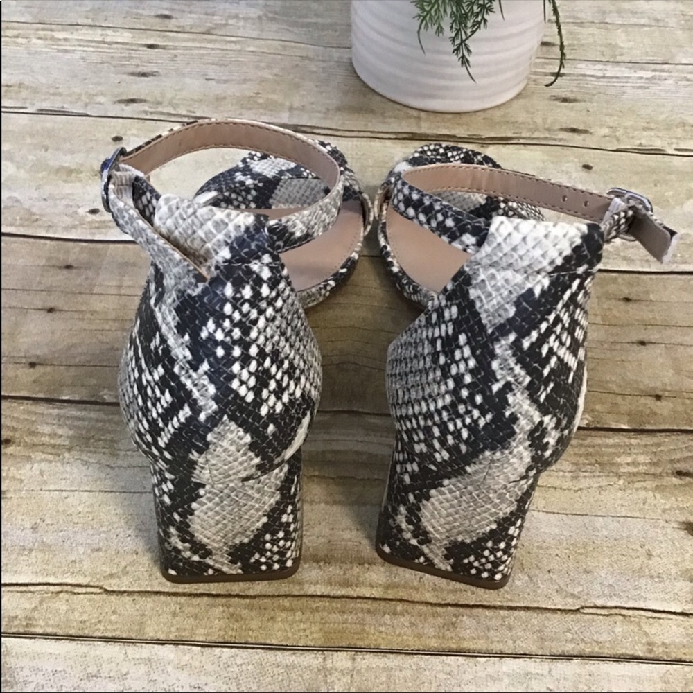 Steve Madden Maris Snakeskin Block Heels - Picture 4 of 4